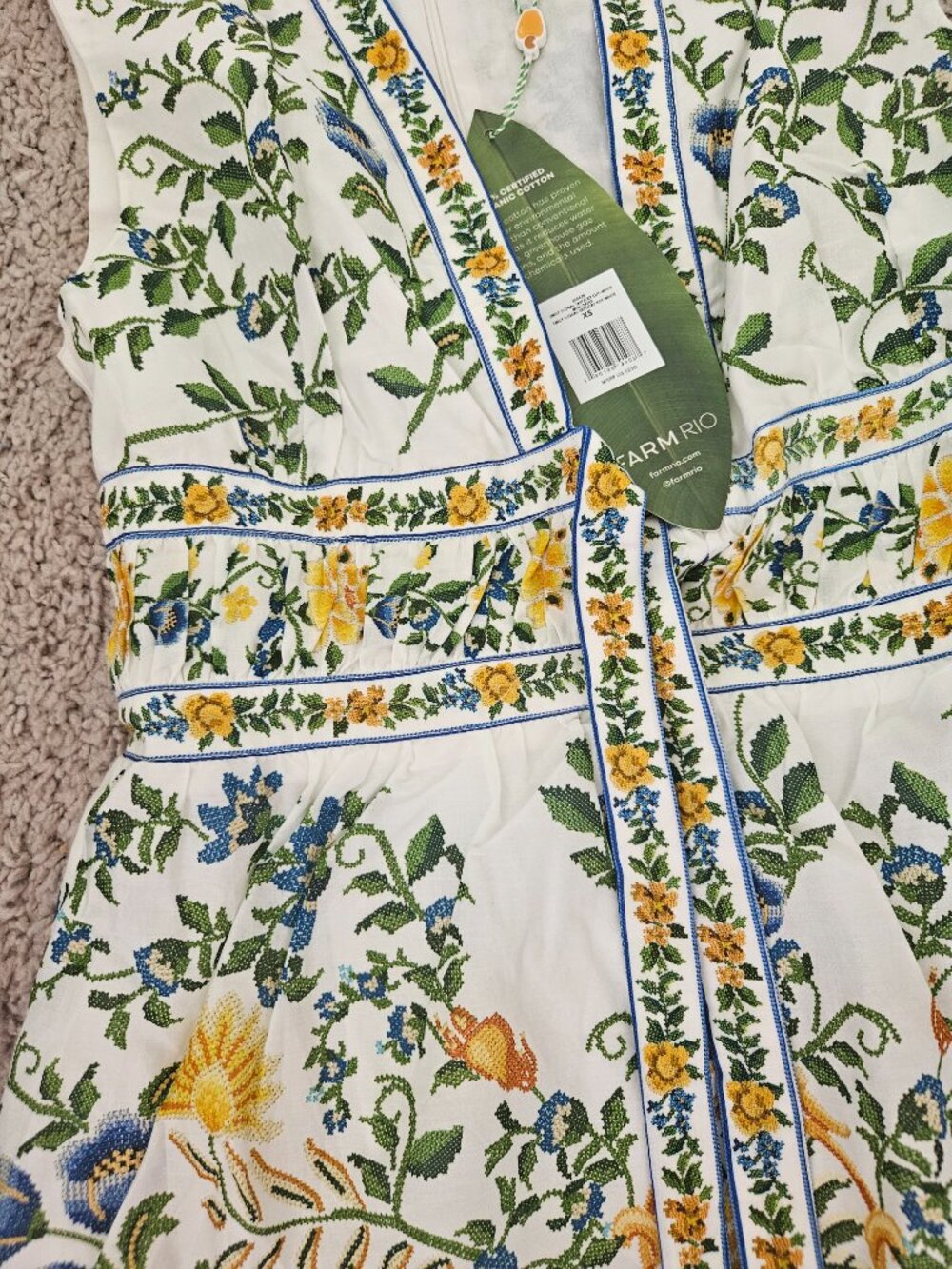 Farm Rio Tapestry Dress XS - Picture 4 of 4